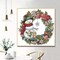 Christmas Diamond Painting Kits,Snowman Wreath Diamond Art Kit for Adults, Winter 5D Paint with Diamond Full Drill for Christmas,Wall Decor12x12